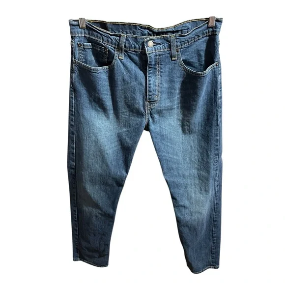 Levi's 502 Men's Regular Taper Fit Denim Jeans Blue W34 L32 Everyday Casual Work - Picture 1 of 9